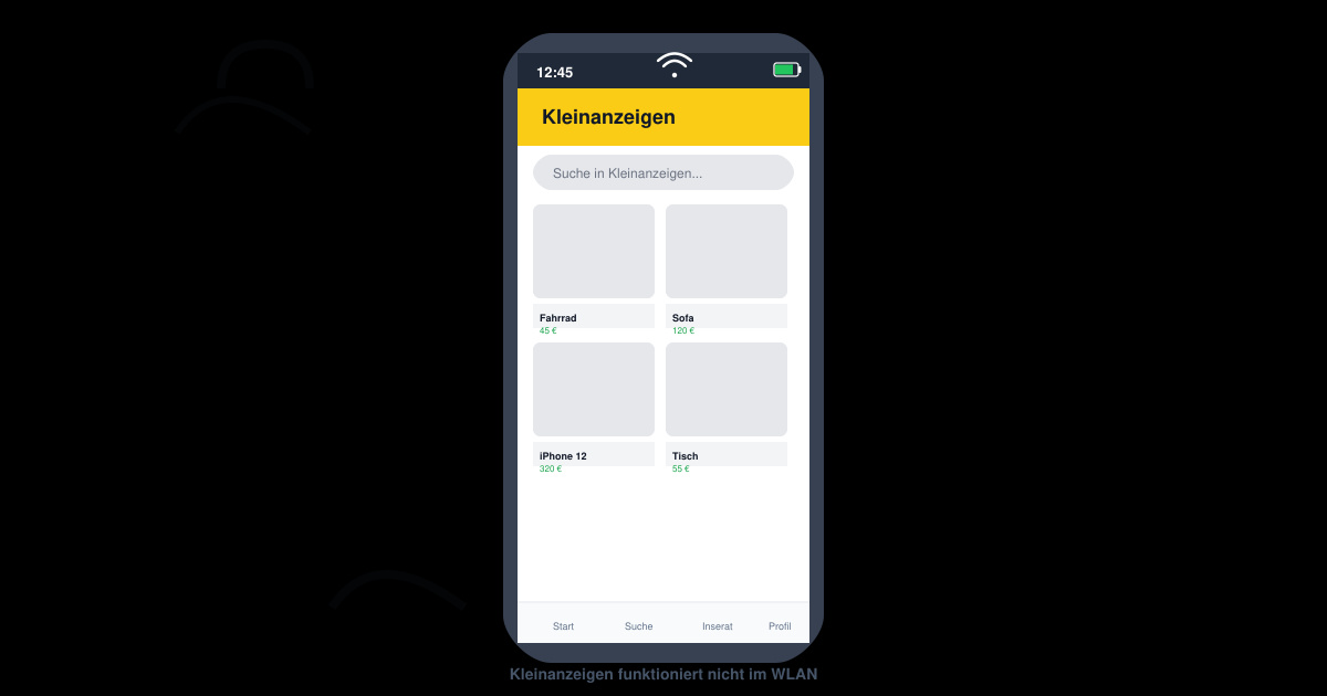 Kleinanzeigen funktioniert nicht im wlan