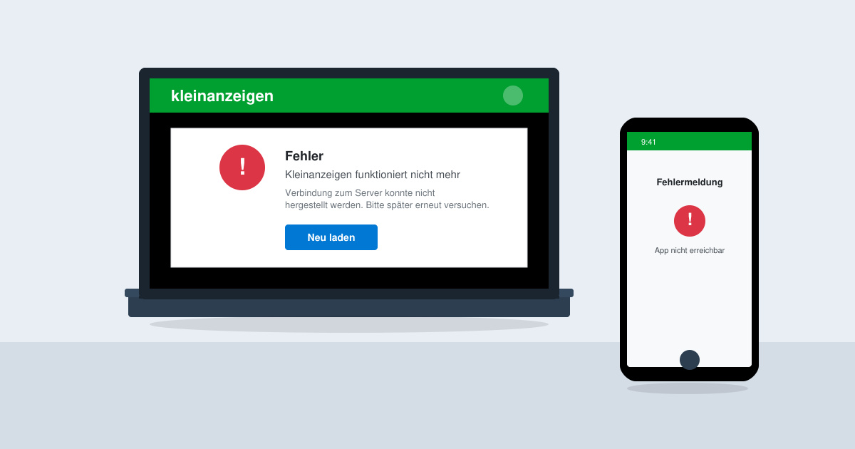 Kleinanzeigen funktioniert nicht mehr