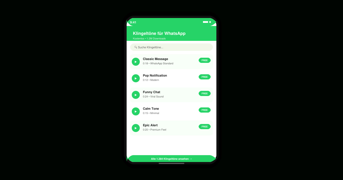 Klingeltöne für WhatsApp kostenlos