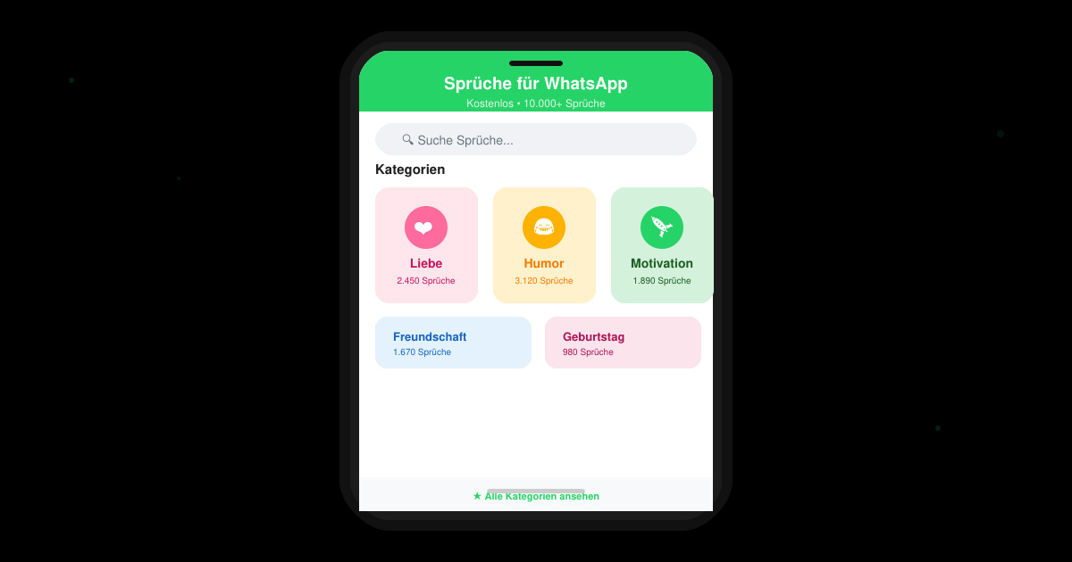 Kostenlos sprüche für WhatsApp