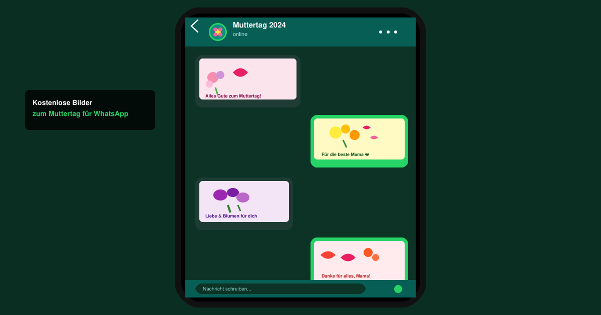 Kostenlose bilder zum muttertag für WhatsApp