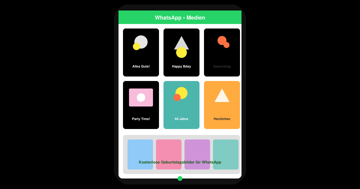 Kostenlose geburtstagsbilder für WhatsApp