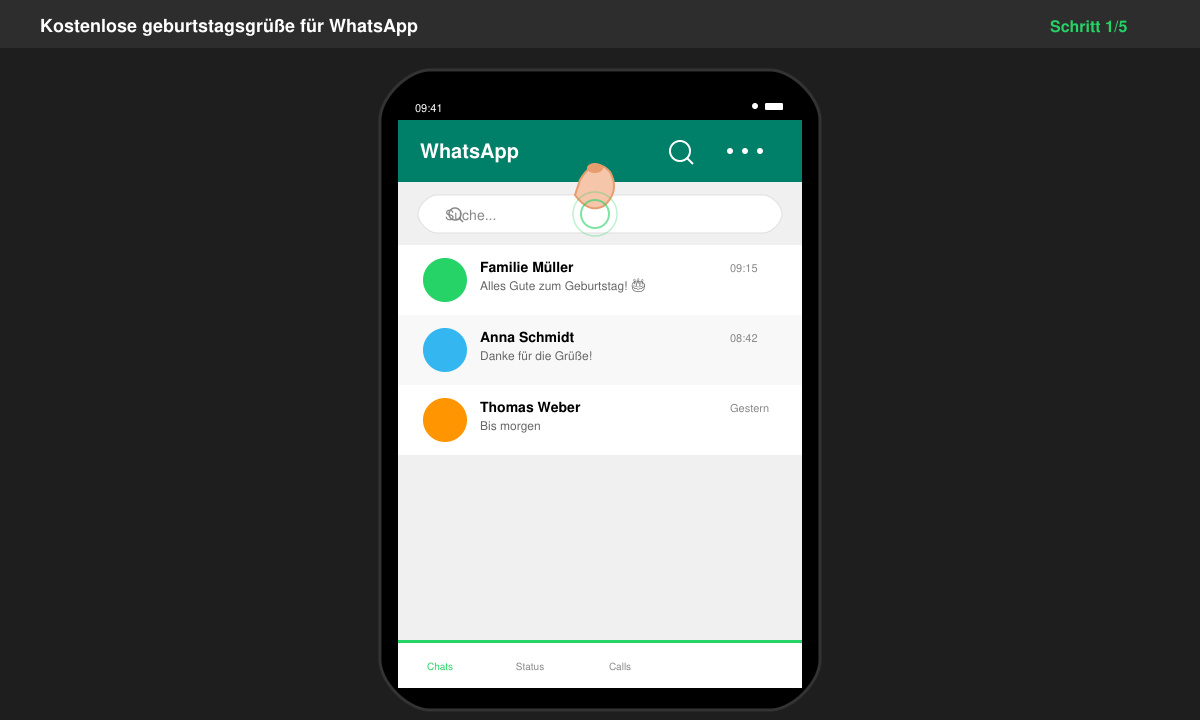 WhatsApp Chat öffnen auf dem Handy