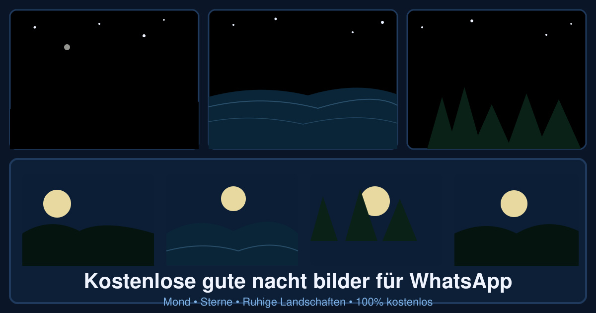 Kostenlose gute nacht bilder für WhatsApp