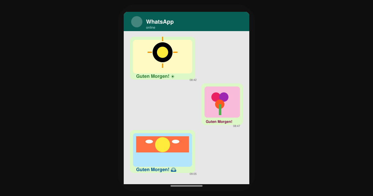 Kostenlose guten morgen grüße für WhatsApp