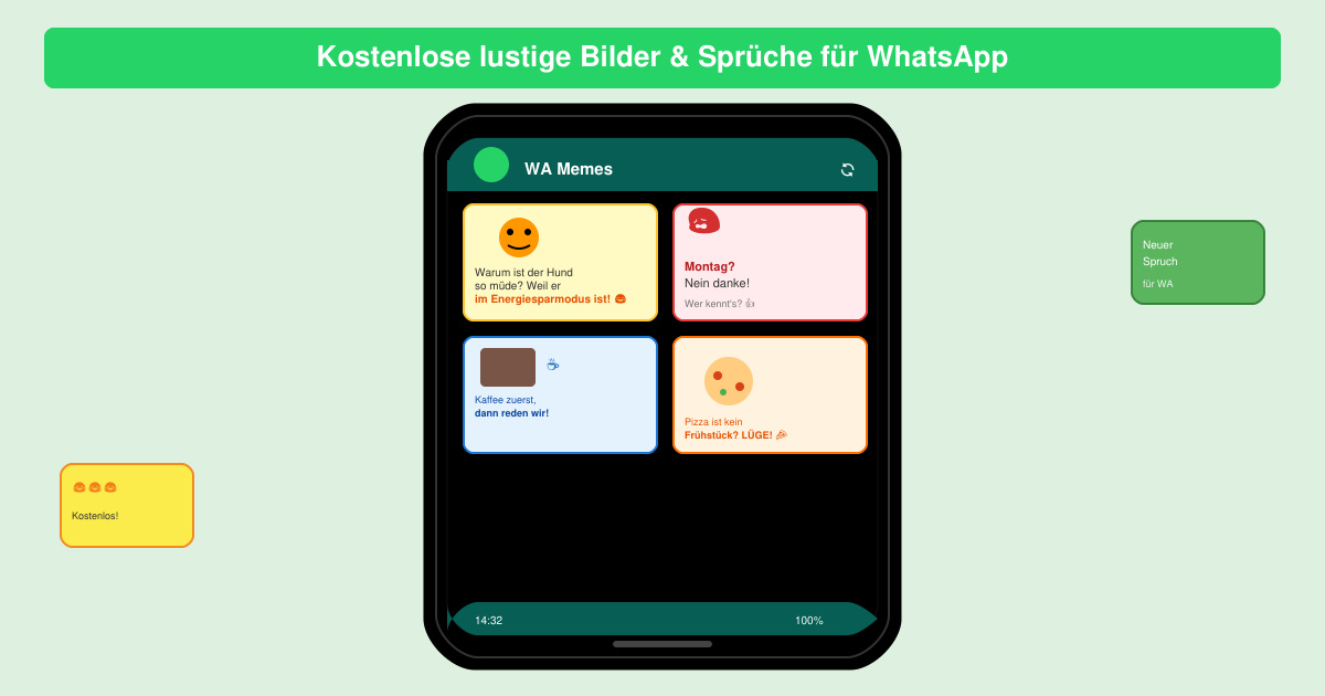 Kostenlose lustige bilder und sprüche für WhatsApp