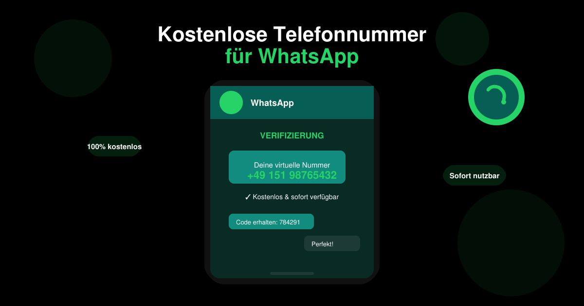 Kostenlose telefonnummer für WhatsApp