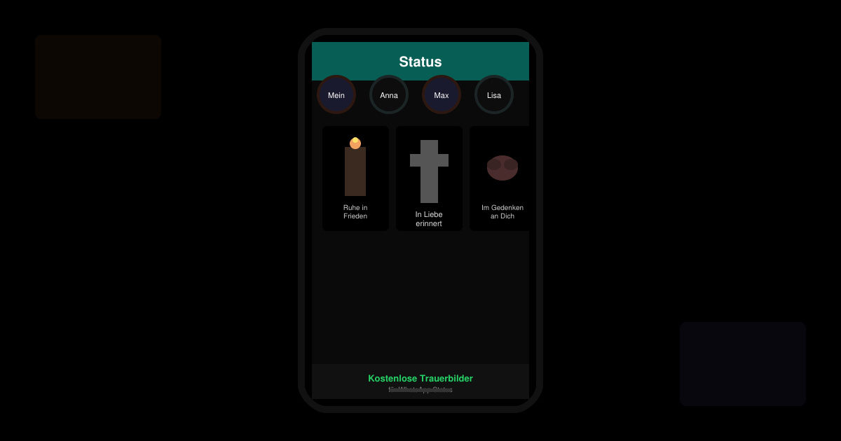 Kostenlose trauerbilder für WhatsApp