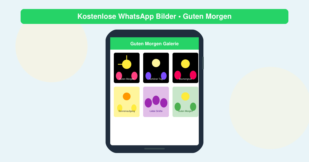 Kostenlose WhatsApp bilder guten morgen
