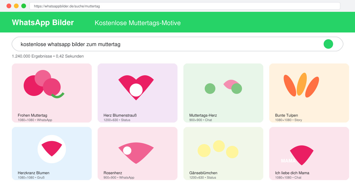 Kostenlose WhatsApp bilder zum muttertag
