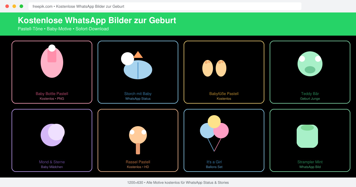 Kostenlose WhatsApp bilder zur geburt