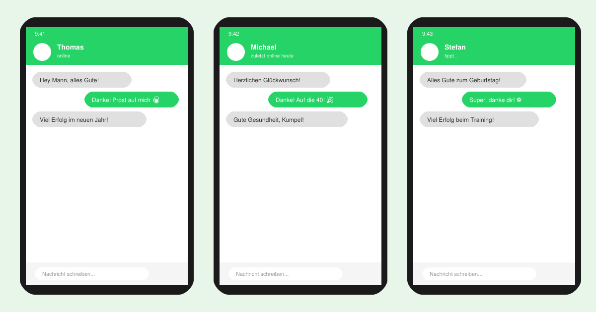 Kostenlose WhatsApp geburtstagsgrüße für männer