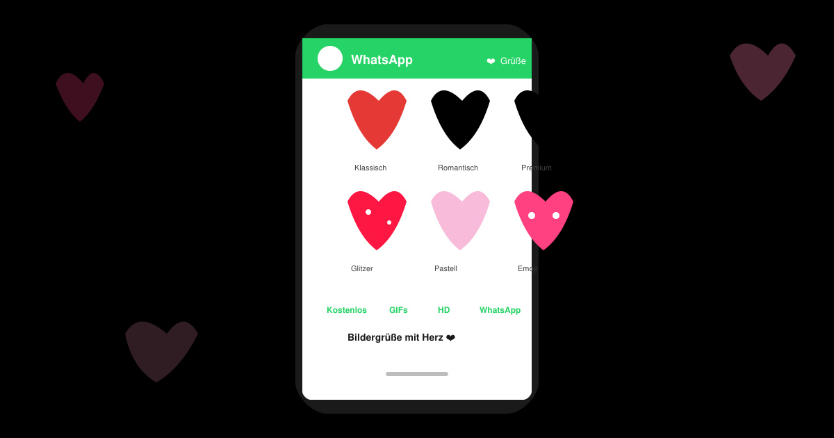 Kostenlose WhatsApp kostenlose bildergrüße mit herz
