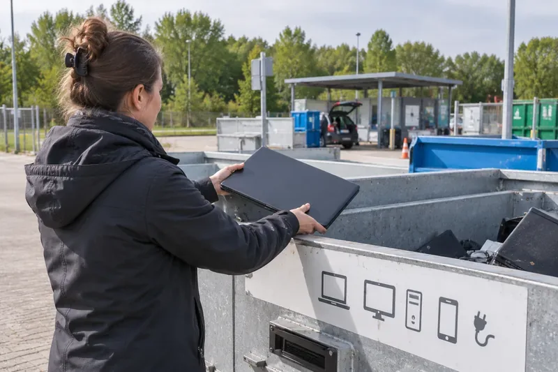 Laptop weggooien in Almere: recyclingperron, winkel of ophalen?