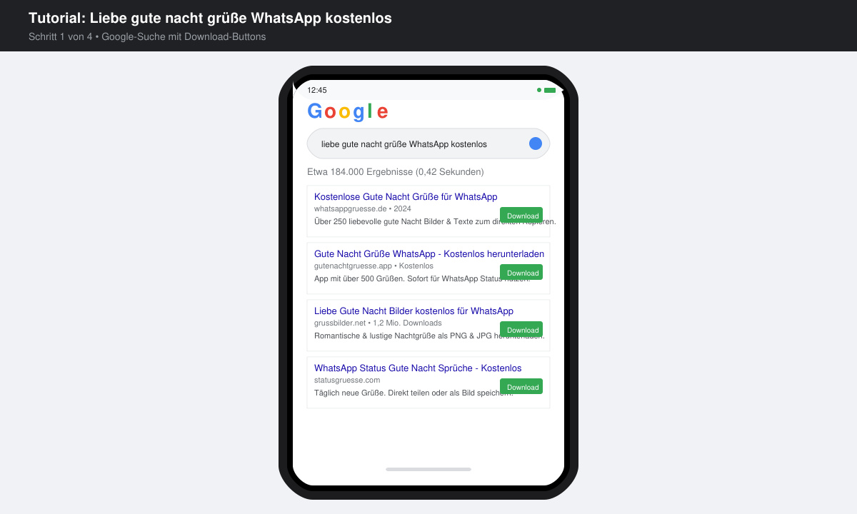 Suchergebnisse für liebe gute nacht grüße WhatsApp kostenlos mit Download-Buttons