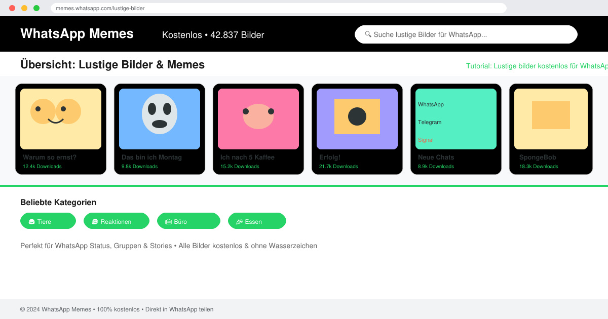 Lustige bilder kostenlos für WhatsApp