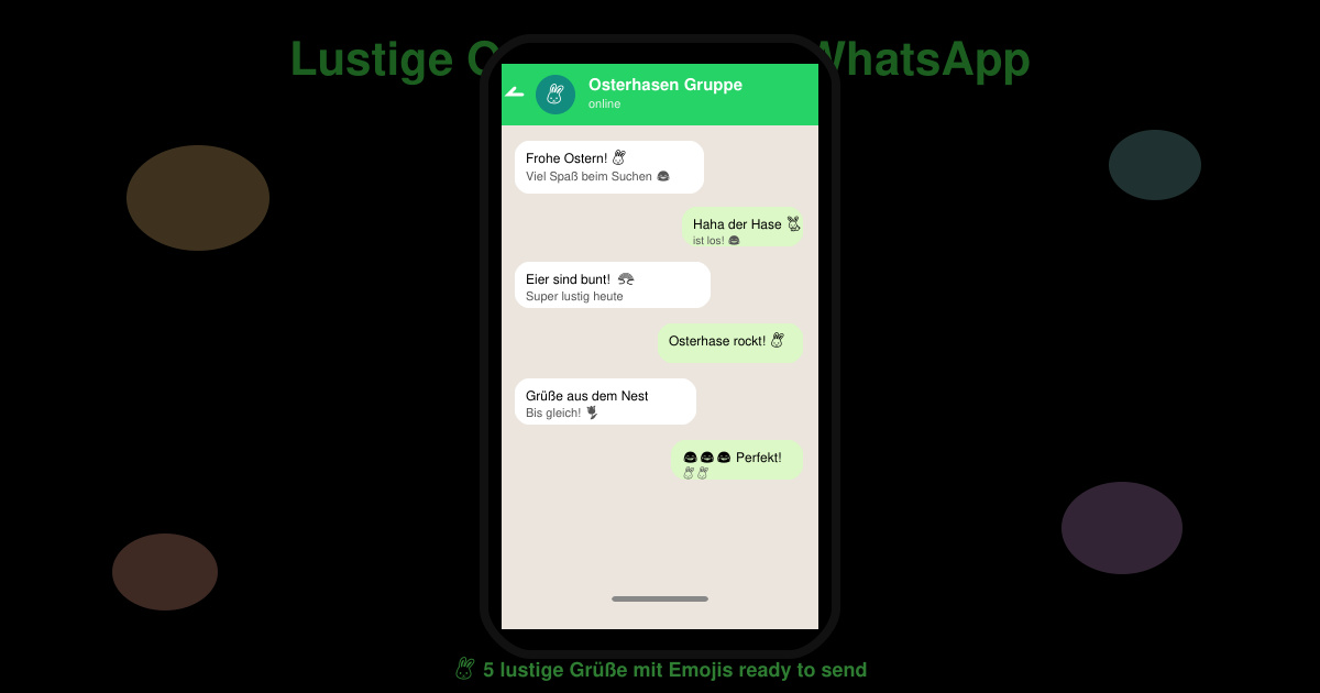 Lustige ostergrüsse für WhatsApp