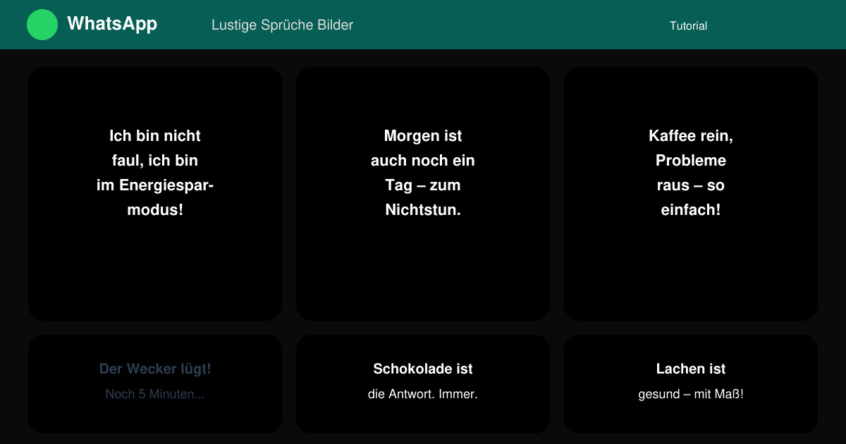 Lustige sprüche bilder für WhatsApp