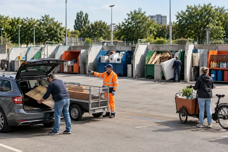 Milieustraat in Amsterdam: openingstijden, toegang en regels voor Recyclepunten