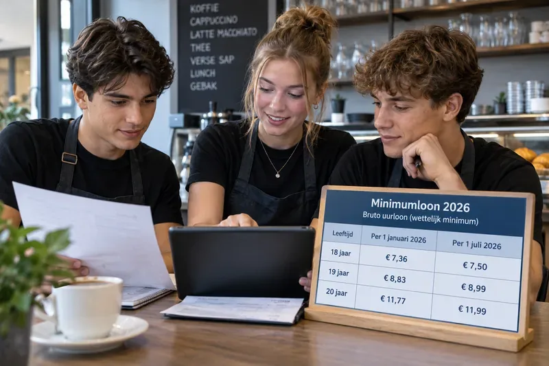 Minimumloon 2026 voor 18-, 19- en 20-jarigen: dit verandert per 1 juli