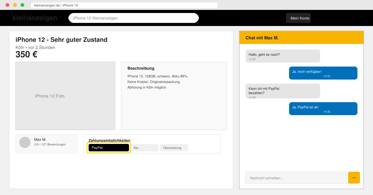 Mit paypal bezahlen ebay kleinanzeigen