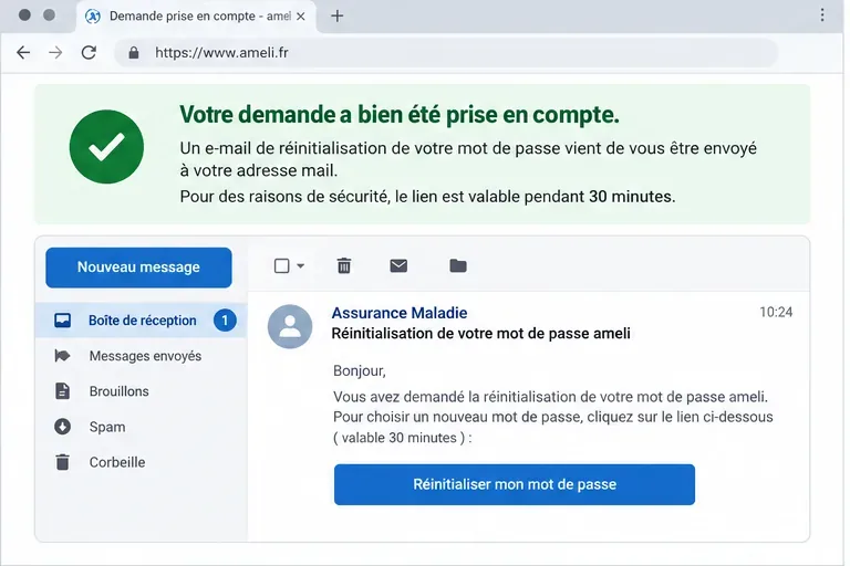 Mot de passe ameli oublié : comment le réinitialiser sans bloquer son compte ?