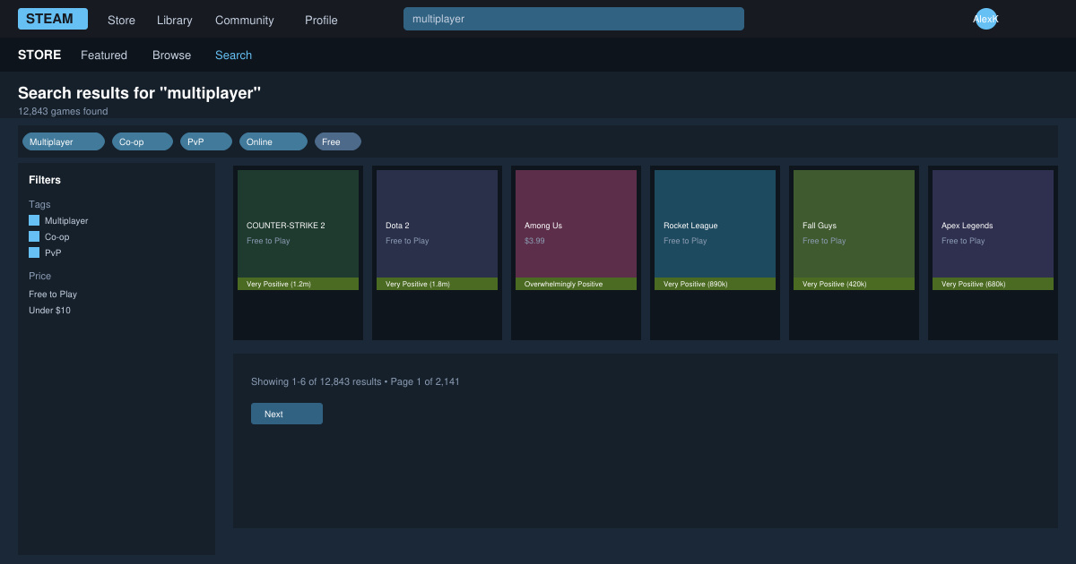 Multiplayer Games for Steam