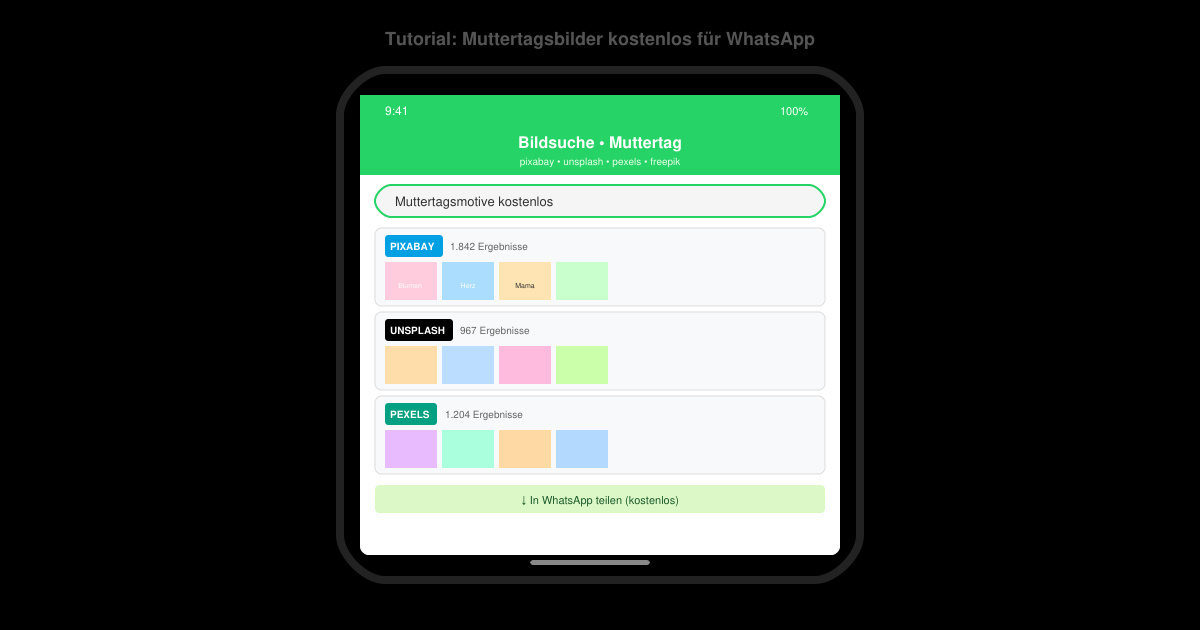 Muttertagsbilder kostenlos für WhatsApp