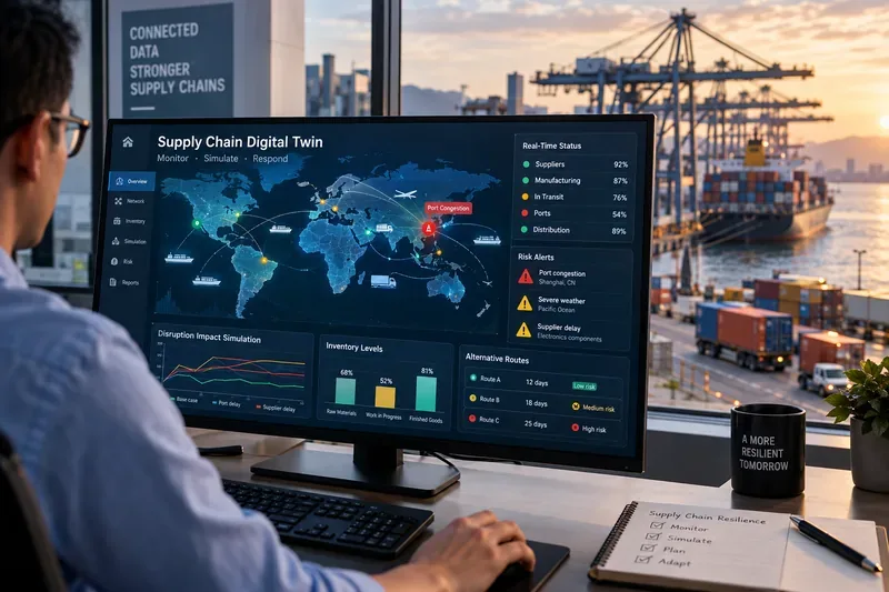 Navigating Global Supply Chain Disruptions with Digital Twin Technology