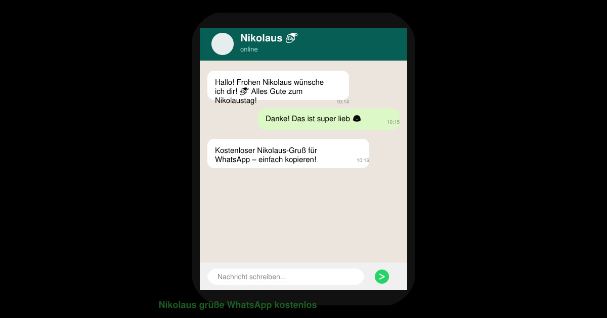 Nikolaus grüße WhatsApp kostenlos