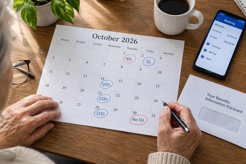 October 2026 Social Security, SSI and SSDI Payment Dates: Official U.S. Schedule and Late-Payment Checks