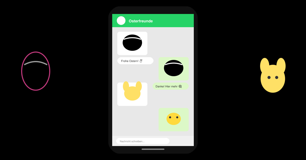 Osterbilder kostenlos für WhatsApp