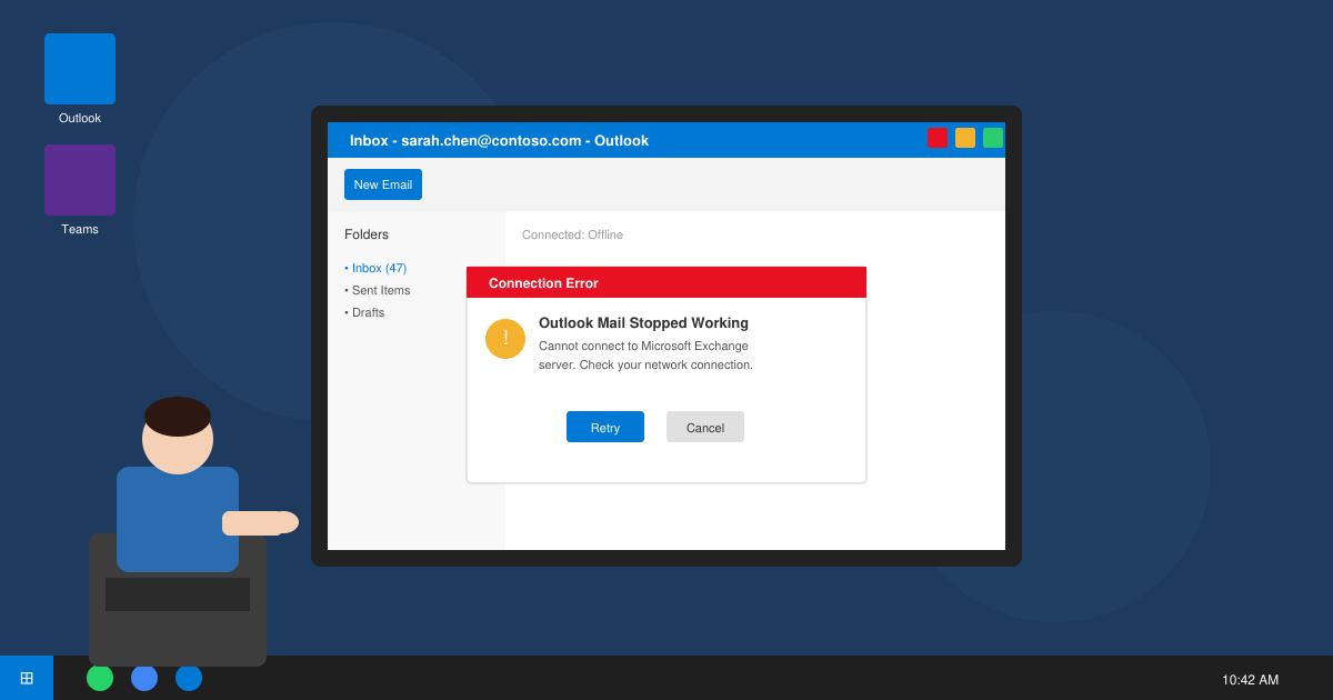 Outlook Mail Stopped Working