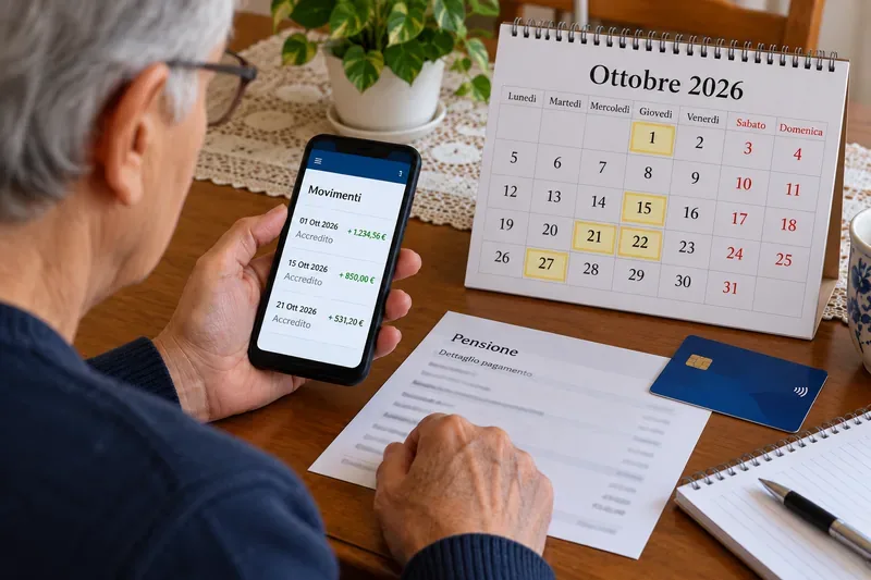 Pagamenti INPS ottobre 2026: pensioni, Assegno Unico e ADI, date ufficiali e cosa fare in caso di ritardo
