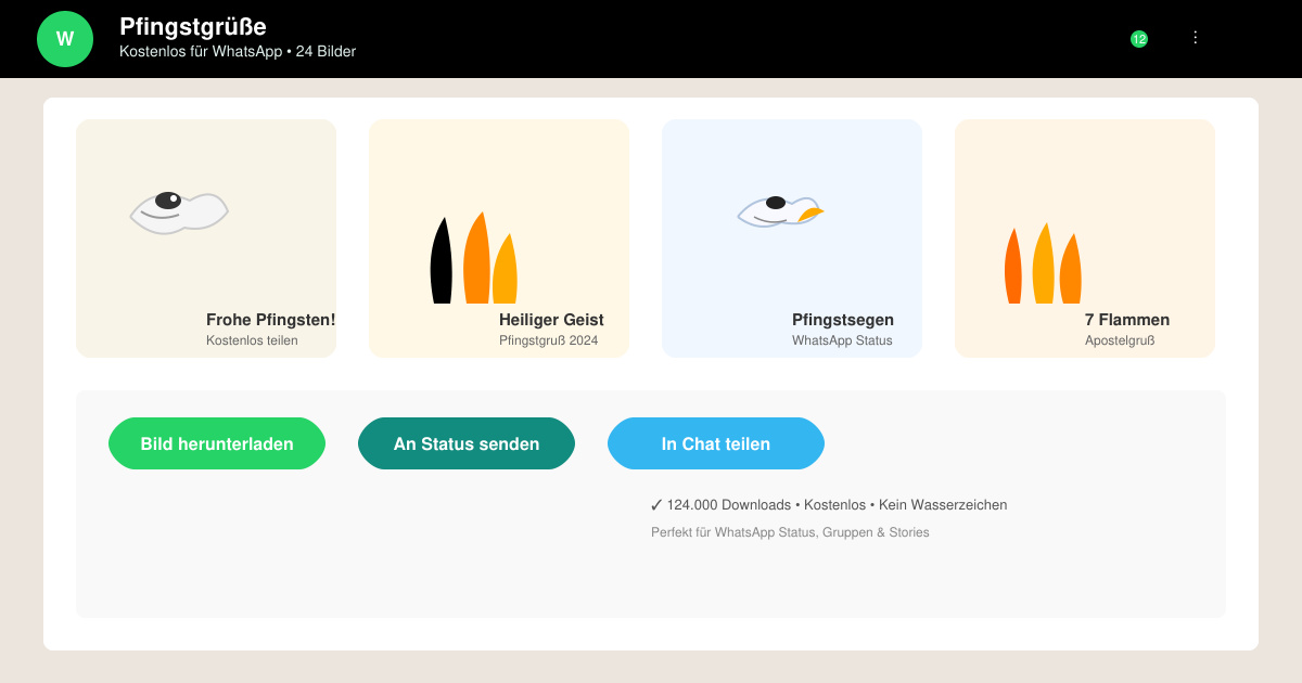 Pfingstgrüsse bilder kostenlos WhatsApp