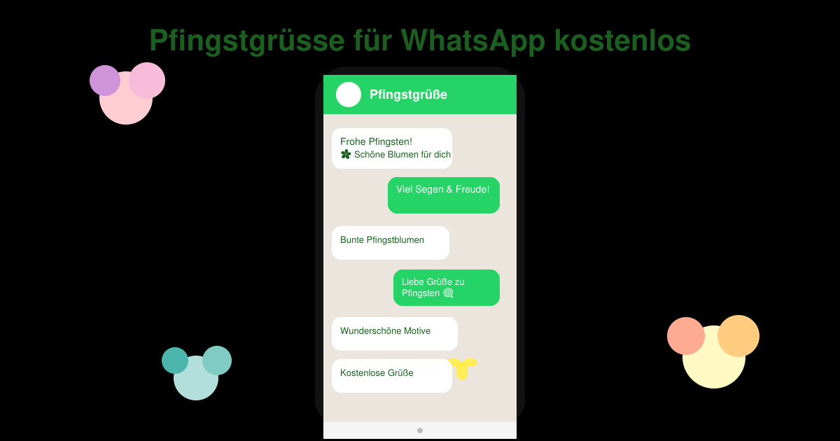Pfingstgrüsse für WhatsApp kostenlos