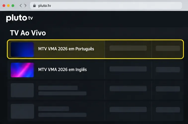 Pluto TV e VMA 2026: como localizar a transmissão ao vivo e verificar se ainda está disponível