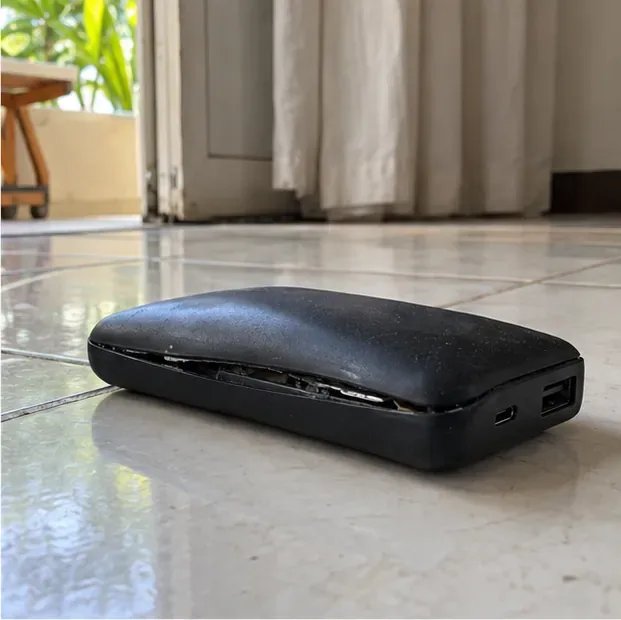 Power bank estufado em Campo Grande: como descartar com segurança