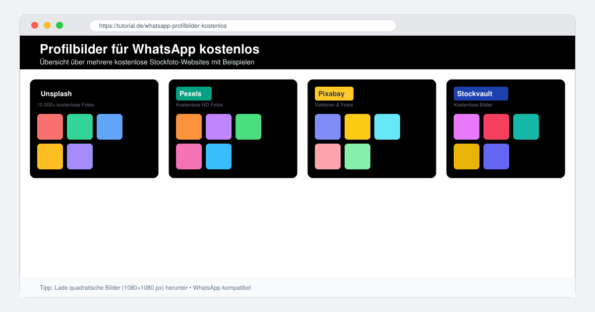 Profilbilder für WhatsApp kostenlos