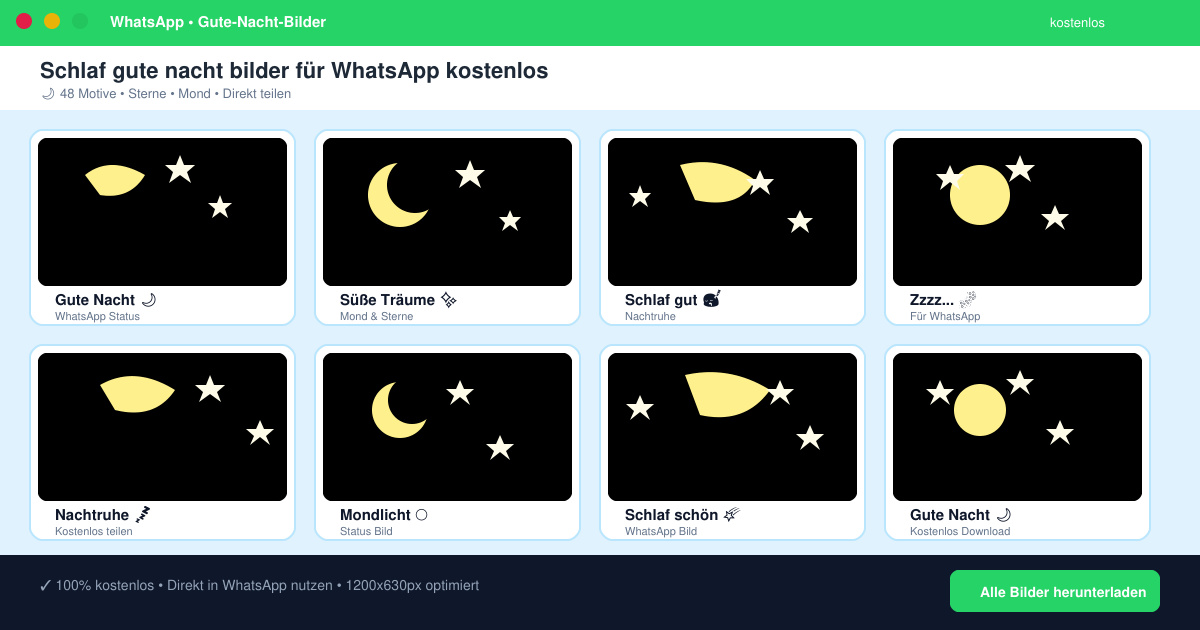 Schlaf gute nacht bilder für WhatsApp kostenlos