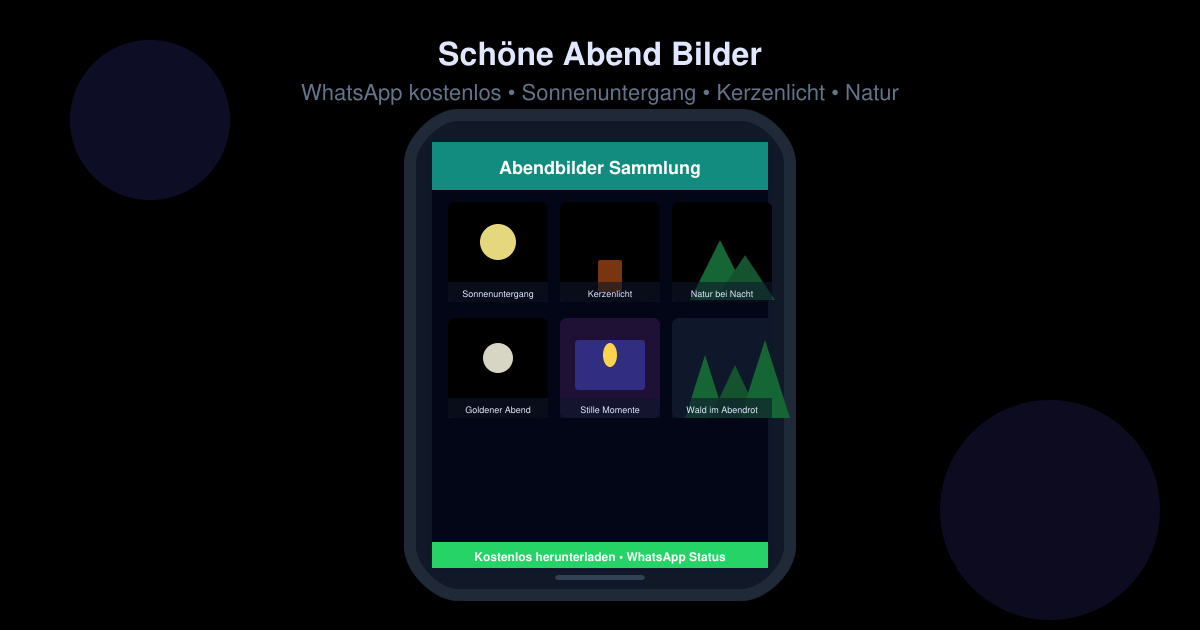 Schönen abend bilder WhatsApp kostenlos