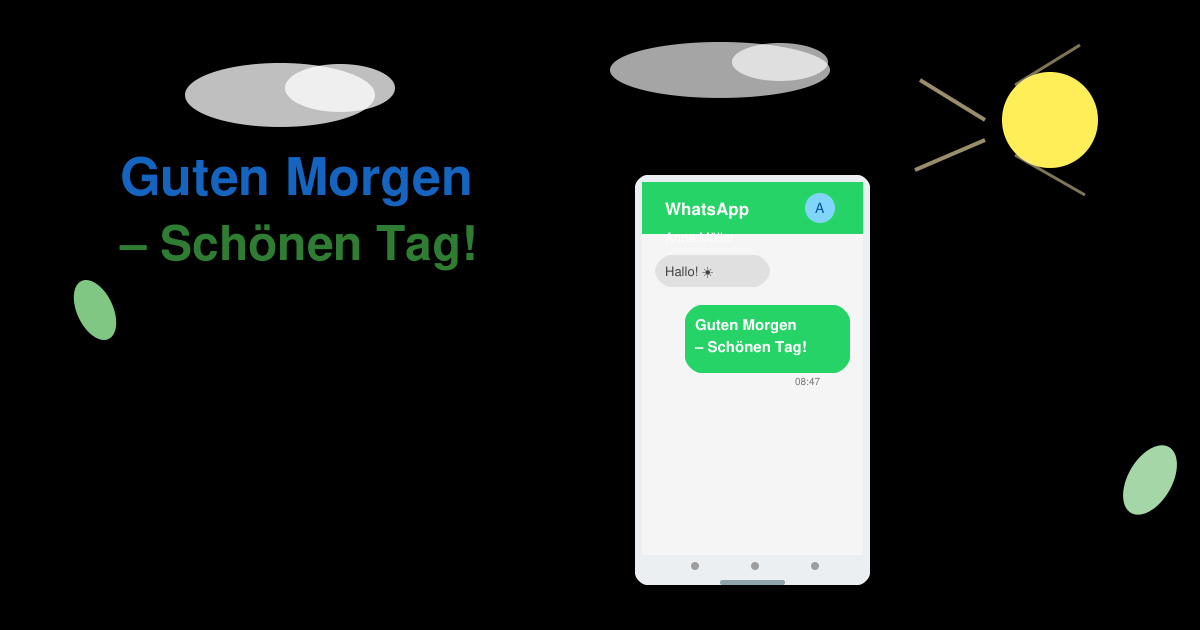 Schönen tag guten morgen grüße für WhatsApp kostenlos
