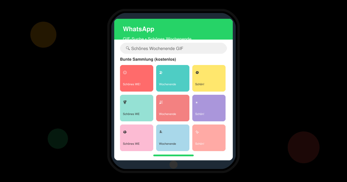 Schönes wochenende gif WhatsApp kostenlos