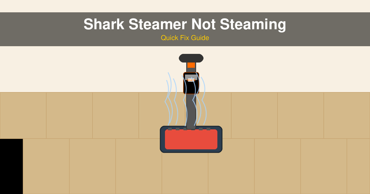 Shark Steamer Not Steaming