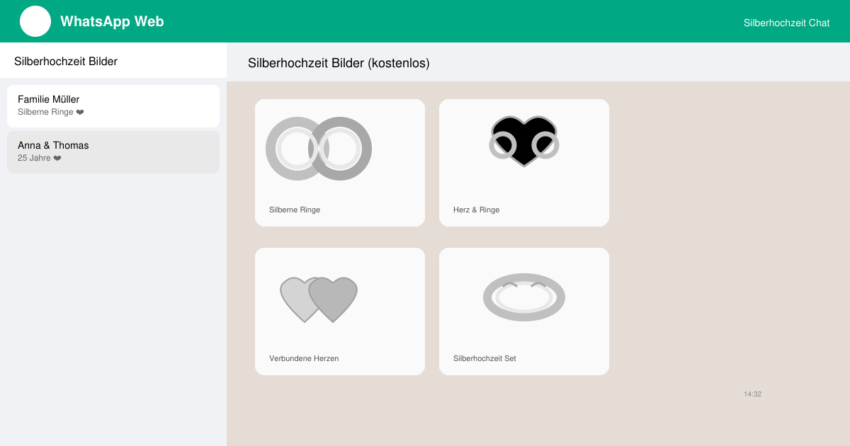 Silbernen hochzeit WhatsApp bilder silberhochzeit kostenlos