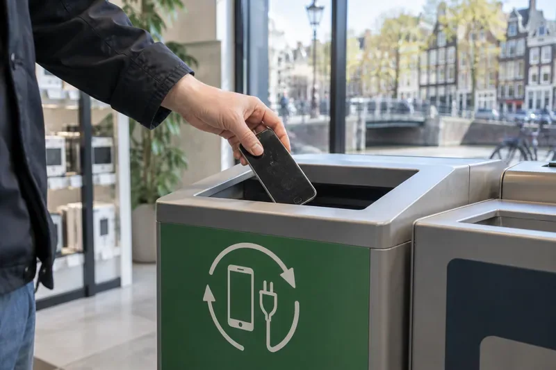 Smartphone weggooien in Amsterdam: zo levert u hem veilig en gratis in