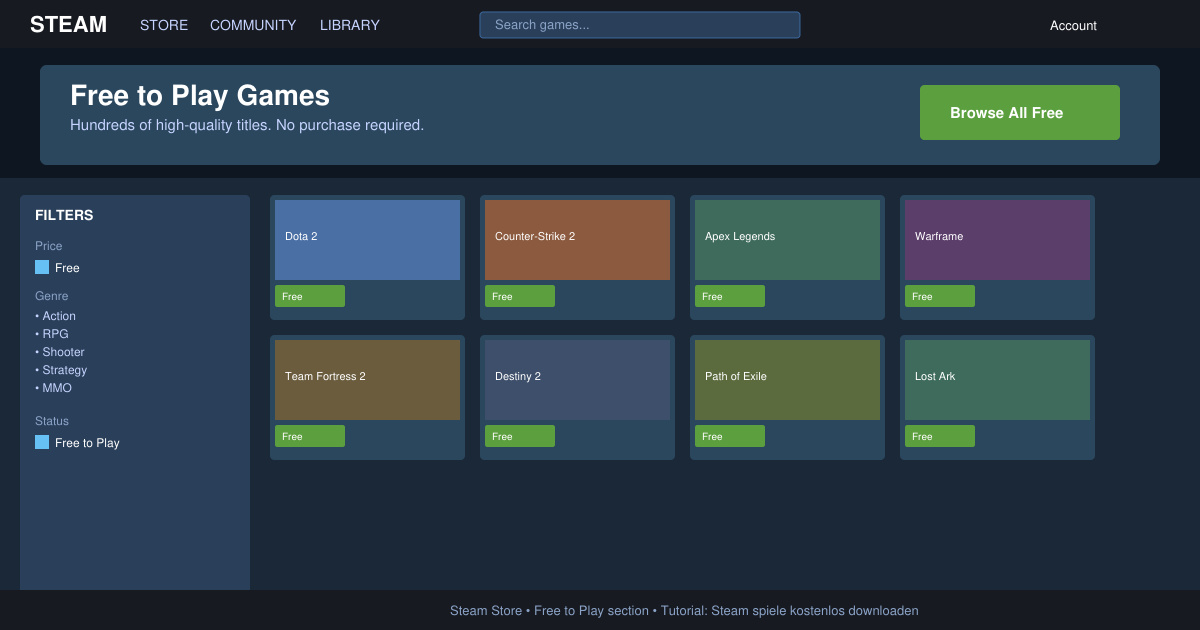 Steam spiele kostenlos downloaden