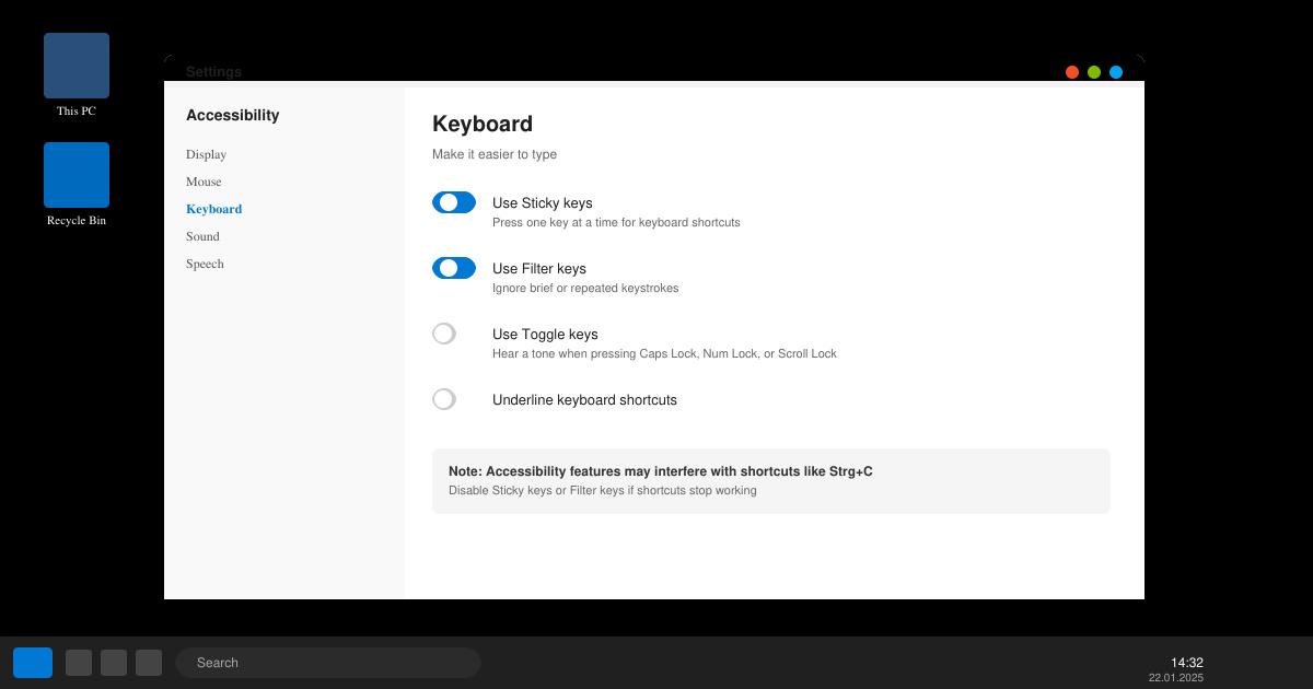 Strg c funktioniert nicht Windows 11