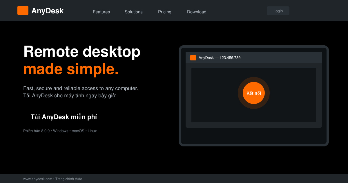 Tải AnyDesk cho máy tính