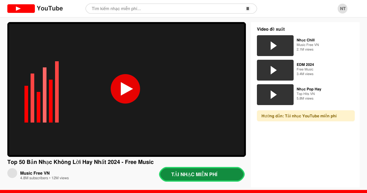 Tai nhac YouTube mien phi